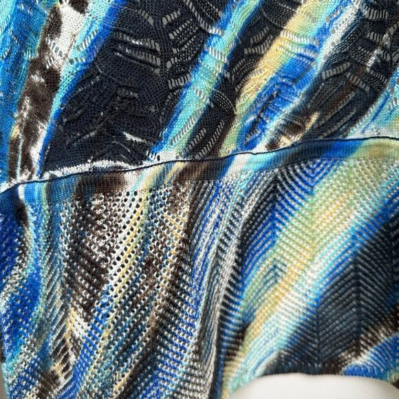 Alberto Makali Women’s Cardigan - Size PS - Gorgeous Mixed Blue Pattern - Picture 7 of 7